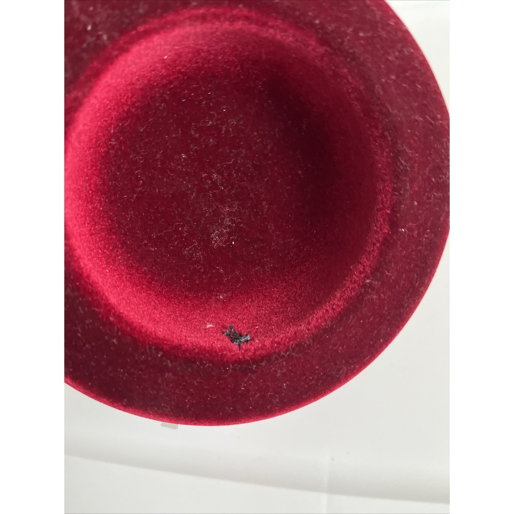 American Girl Samantha's Red Velvet Meet Hat W/Ribbons Retired Pleasant‎ Company - Picture 3 of 3